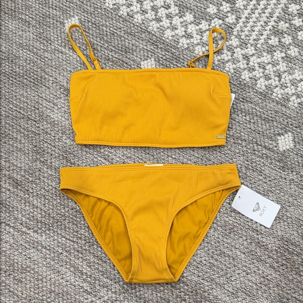Roxy Mustard Bikini Set